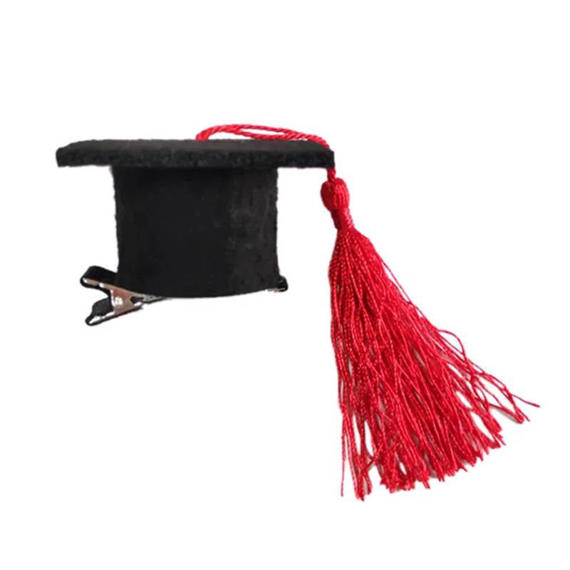 1 шт. выпускная шляпа заколка для волос мини прищепка костюм выпускной колпачок с