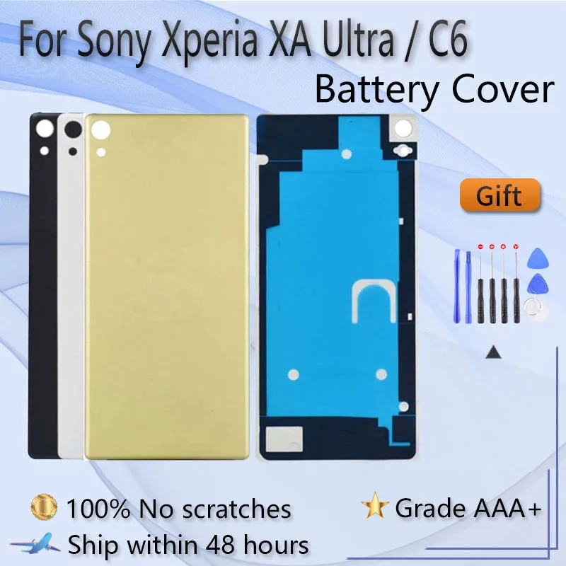 Задняя крышка батарейного отсека для Sony Xperia XA Ultra F3212 F3216 F3211 F3213 F3215 с запасными