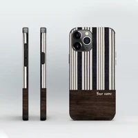 customable stripe cloth wood grain texture phone case for iphone 13 13 pro 12 12 pro max 11 iphone xr 8 7 plus cover