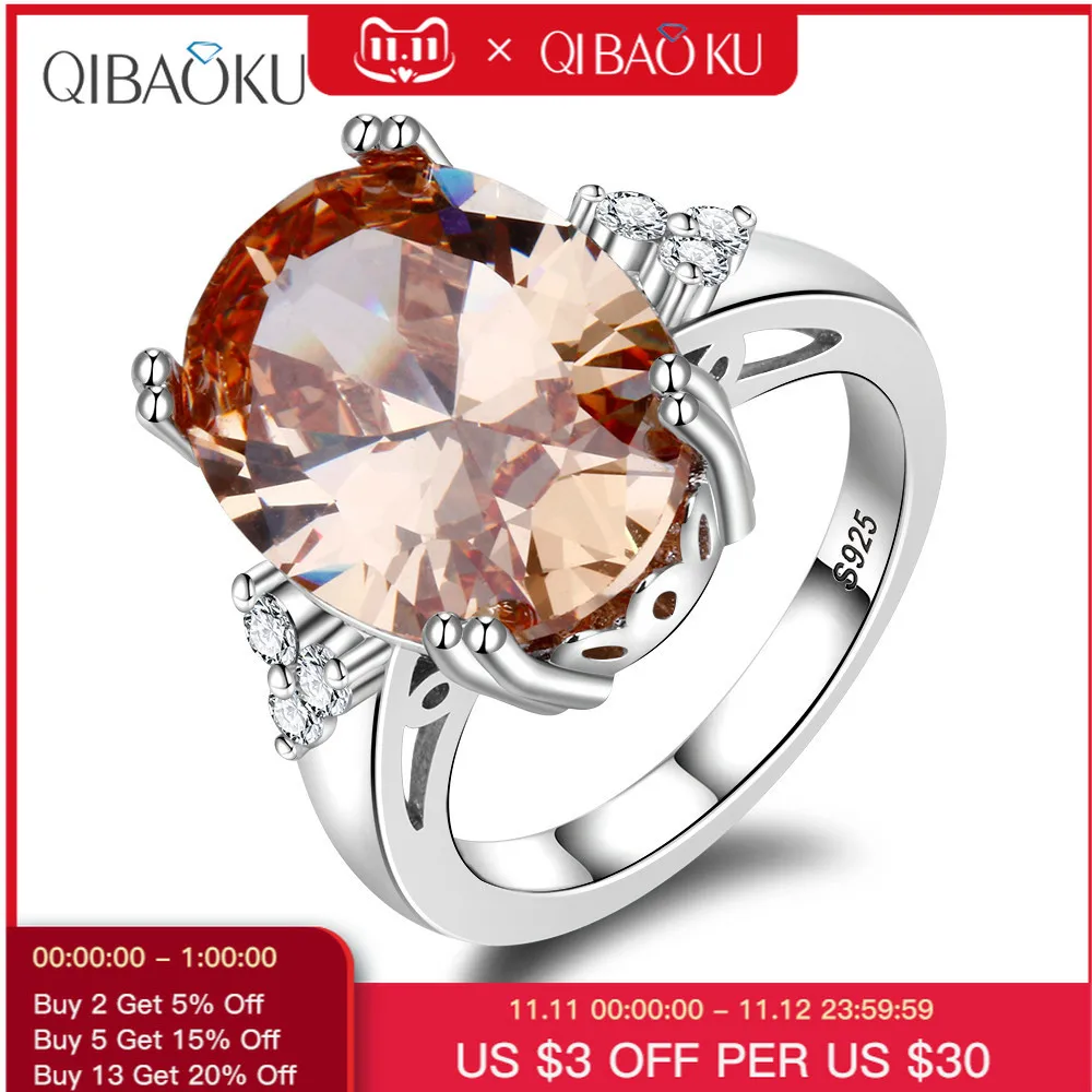 

High Quality 925 Silver Gemstone Rings for Women Wedding Anniversary Party Christmas Gift Jewelry Ring Wholesale