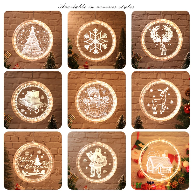 

Christmas ornaments Christmas led decoration lights Christmas room small decoration window garden decoration modeling lights