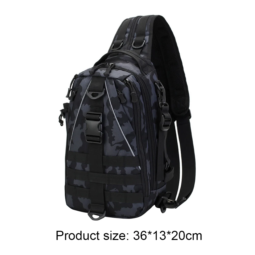

Luya Multifunctional Fishing Bag Military Tactical Fishing Tackle Shoulder Crossbody Backpack Outdoor Climbing Chest Pouch