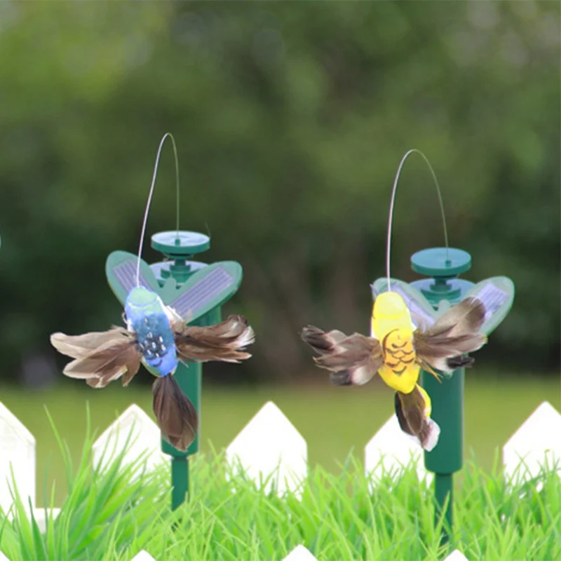 

Funny Solar Toys Flying Fluttering Hummingbird Powered Birds Butterflies for Garden Decoration Dancing solar toys Q