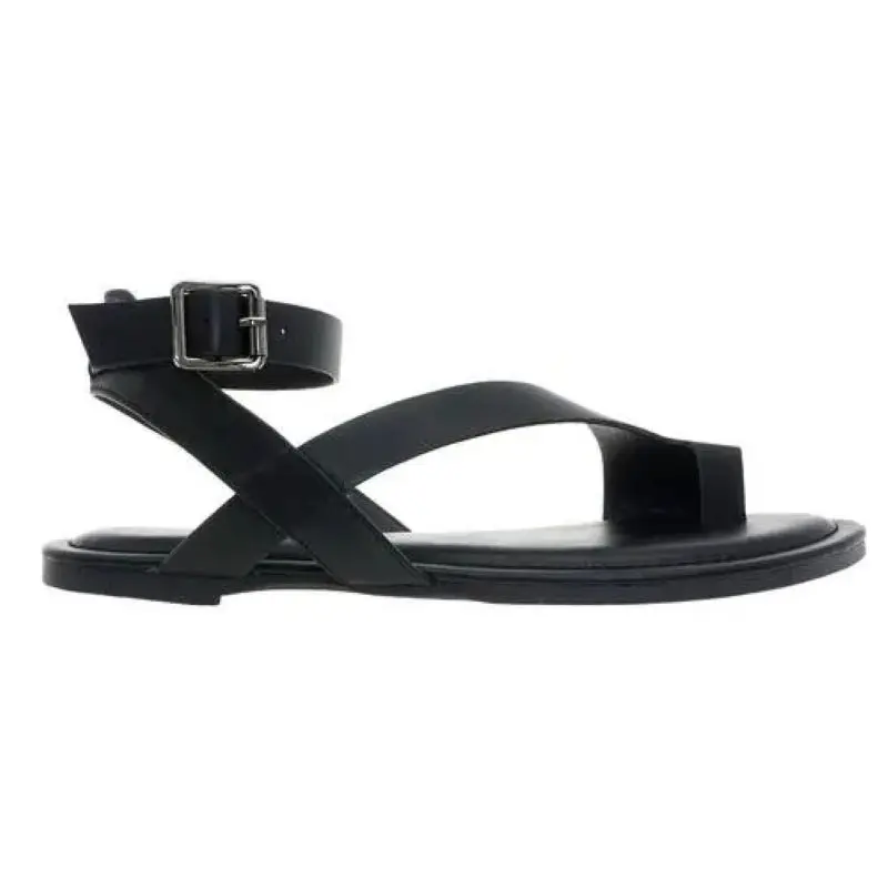 

2021 New Summer Shoes Women Sandals Strap Leopard Fashion Woman Beach Shoes Buckle Ladies Flat Heels Peep Toe Outdoor Sandals