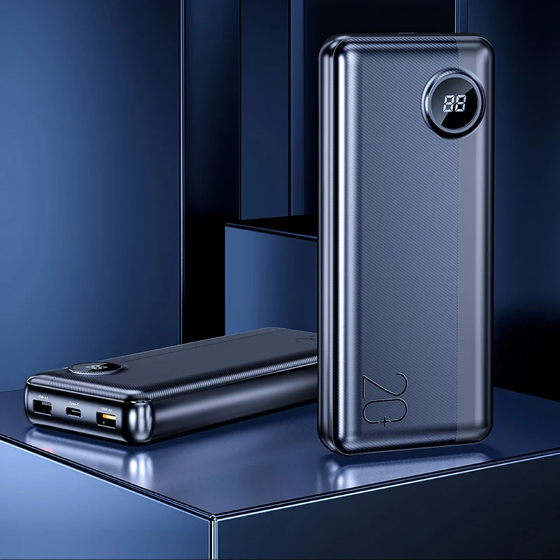 Внешний аккумулятор ROCK 20000 мАч USB PD быстрая зарядка поддержка зарядки мобильного