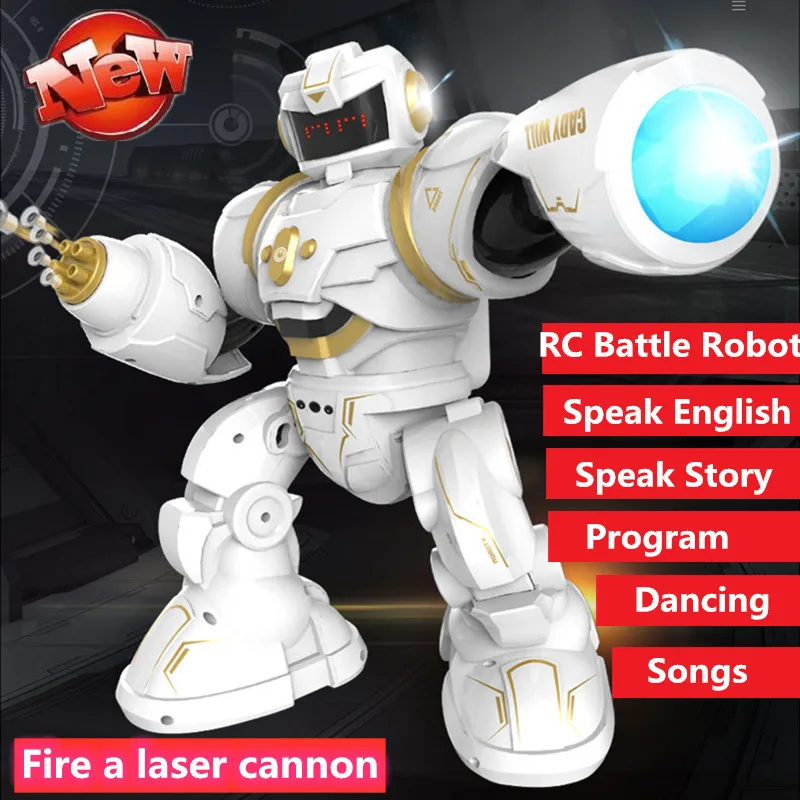 Обучающий робот игрушка умный боевой с дистанционным управлением может говорить