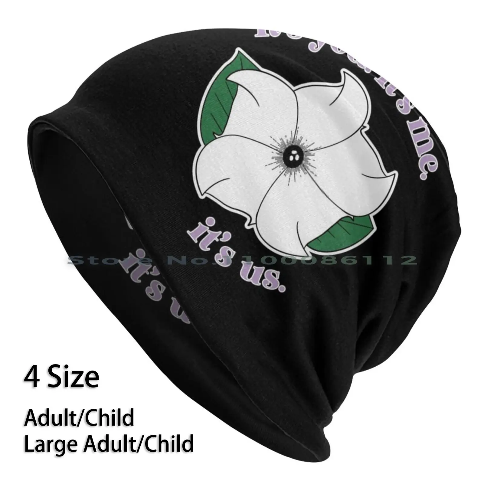 

Шапка-бини Moonflower, трикотажная шапка, охватывающая дом Боба, Дани, Клейтон, Джейми, садовый, птица, Хилл-дом, ЛГБТ