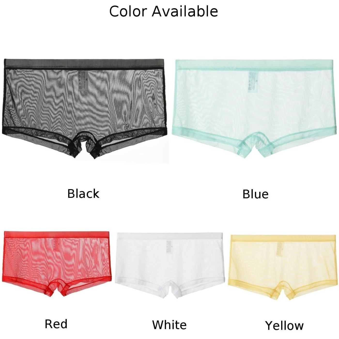 Transparent Boxershorts Male Mid-rise Mesh Trunk Slips Homme Panties Boxer Shorts Men Sexy Seamless Underwear Lingerie A30