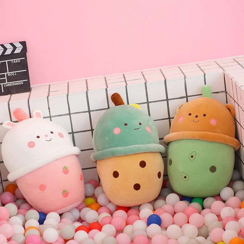 

Cute Boba Plush Pillow Cute Soft Plush Bubble Teacup Doll