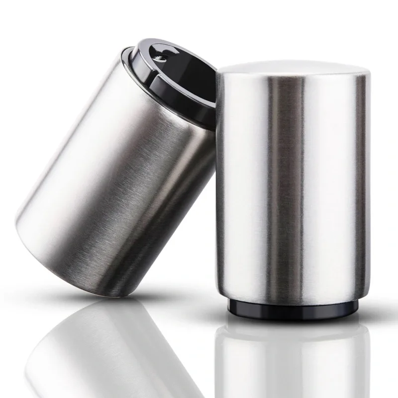 

Stainless Steel Beer Bottle Opener Automatic Kitchen Accessories Beer Soda Cap Red Wine Bottle Opener Bar Supplies Kitchen Tool