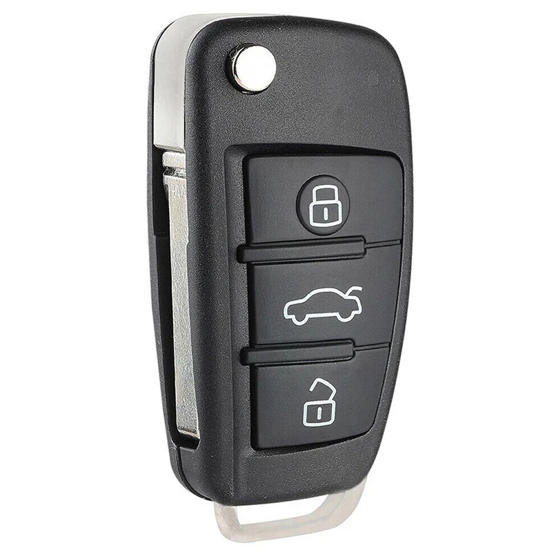 Keyecu Upgraded Flip Remote Car Key 3 Buttons 315MHz ID48 Chip Fob for Audi A3 TT 2006-2010 P/N: 8P0837220E 8P0837220G | Автомобили и