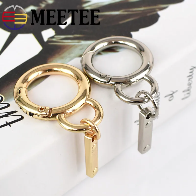 Meetee 3/5 шт 18/30 мм модные аксессуары для ключей металлическая пружинная Пряжка DIY