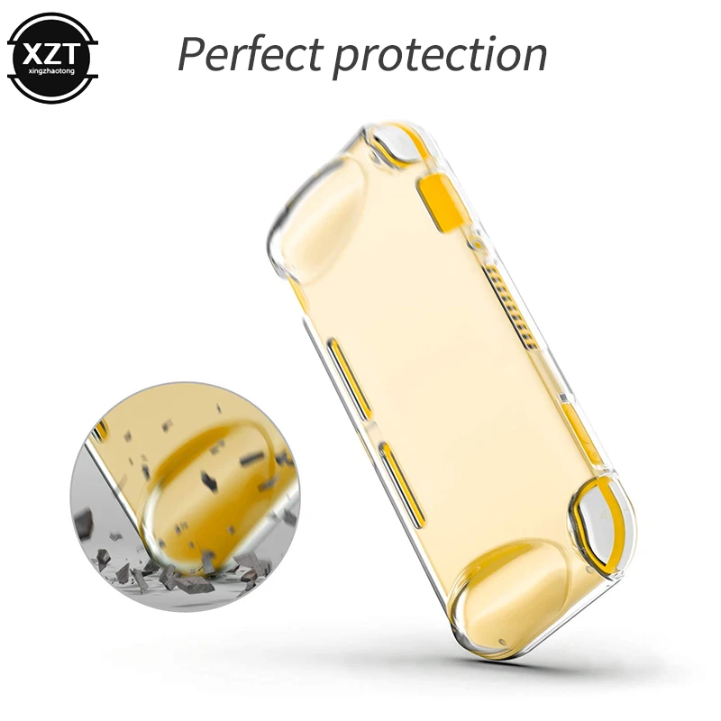 Жесткий защитный чехол для ПК Nintendo Switch Lite из ТПУ прозрачный мягкий с прозрачной