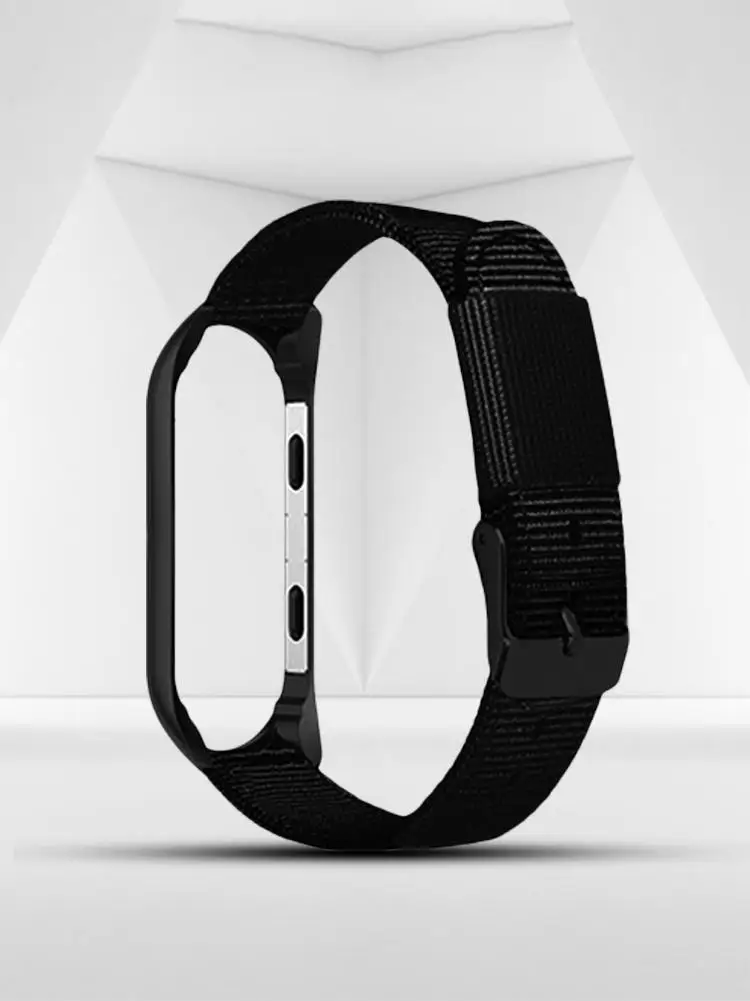 Для Xiao mi 3 Xiao mi 4m 3 mi Band 4 Универсальный спортивный предварительно mi um холст сменный Браслет нейлоновый ремешок с черной рамкой ремешок для часов