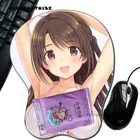 Силиконовый 3D нагрудный коврик для мыши pinktorplum uzuki Anime uzuki, эргономичный коврик для мыши, игровой коврик для мыши