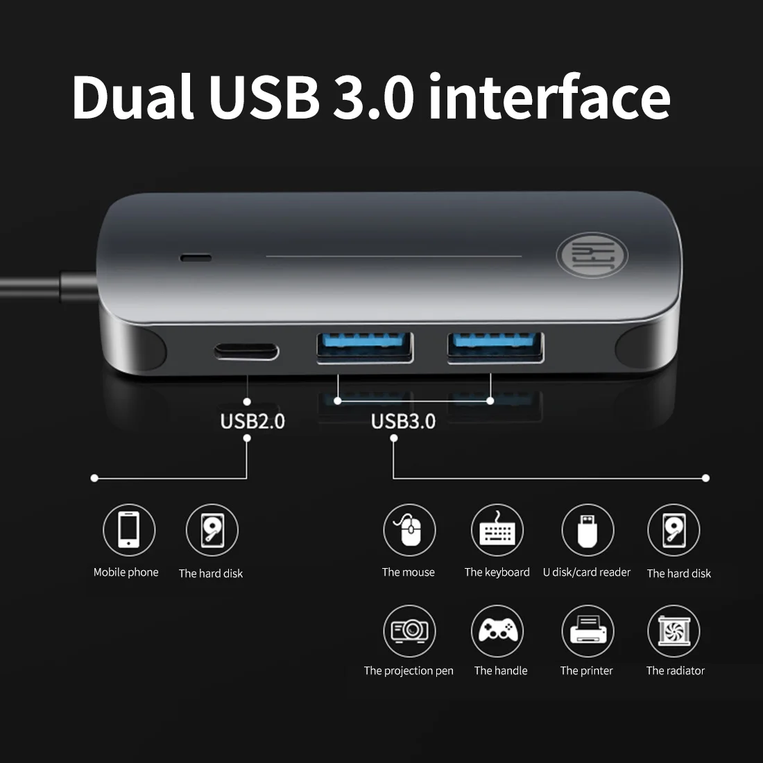 usb c концентратор type c док станция hd