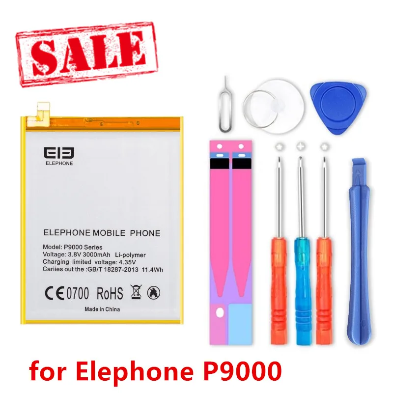 

100% Оригинальные Резервное копирование Elephone P9000 P9000 Lite Батарея для Elephone P9000 P9000 Lite смарт мобильный телефон