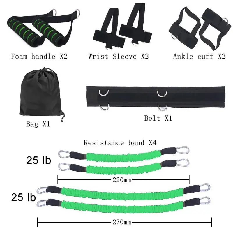 12Pcs Slimming Resistance Bands Rubber Band Stretch Training Physical Therapy Belt Gym Workout Elastic Pull Rope | Красота и здоровье