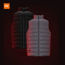 Xiaomi Mijia графеновой батареи интеллигентая(ый) Контроль температуры Fever Гусь пуховой жилет Для мужчин и Для женщин 4 Скорость Управление устойчивый лихорадка