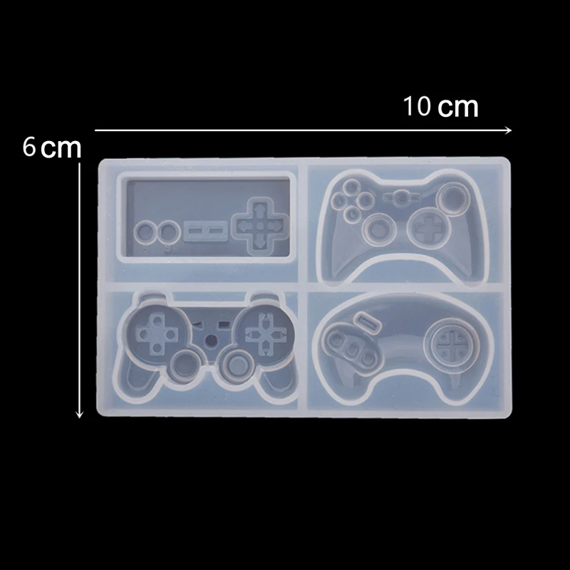

Game Console Handle Mold Silicone Crystal Epoxy Resin Mold Mirror Game Key Chain Silicone Mold For Resin DIY