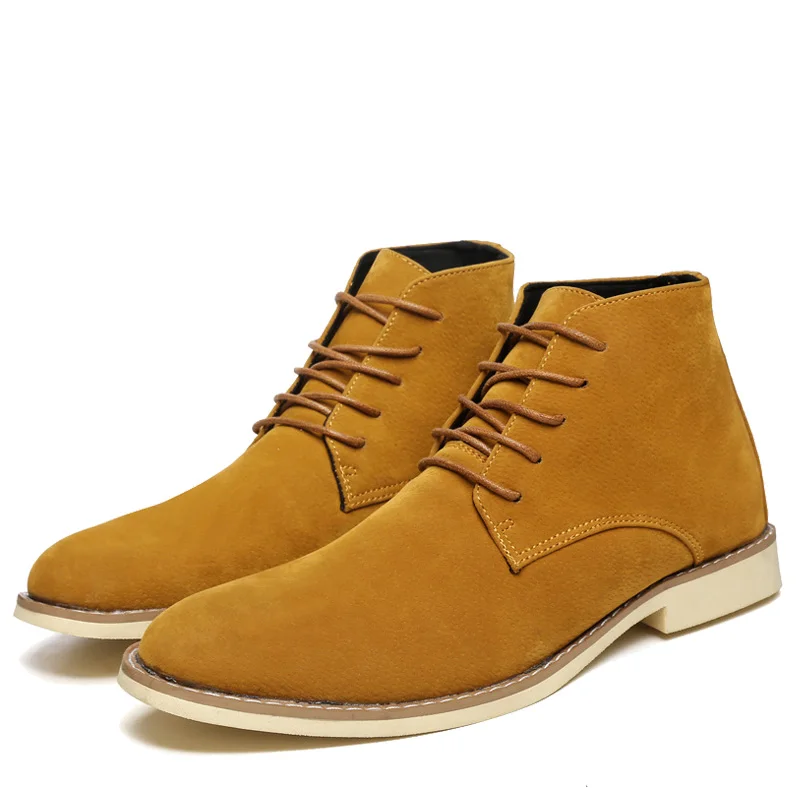 

Новинка 2021, осенние модные повседневные мужские Ботильоны челси, мужская обувь, универсальные качественные мотоциклетные ботинки из коров...