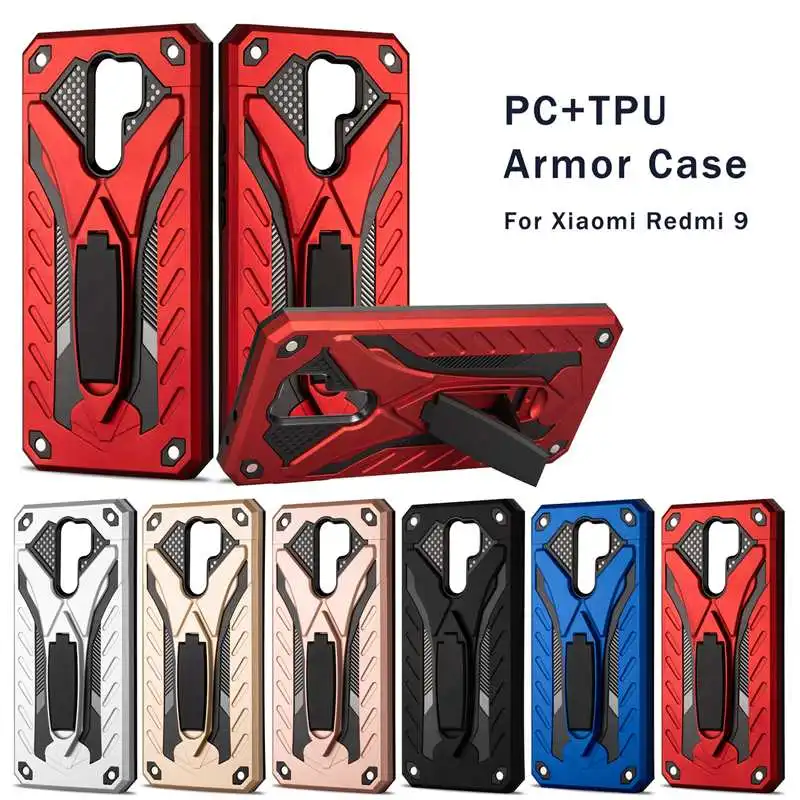 Многофункциональный чехол для телефона противоударный с кольцом подставкой и