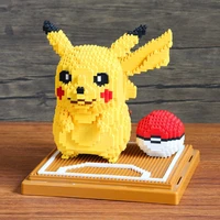 1968pcs pikachu anime diamond micro building blocks lno 157 poke ball games model pokemon mini bricks figure toys