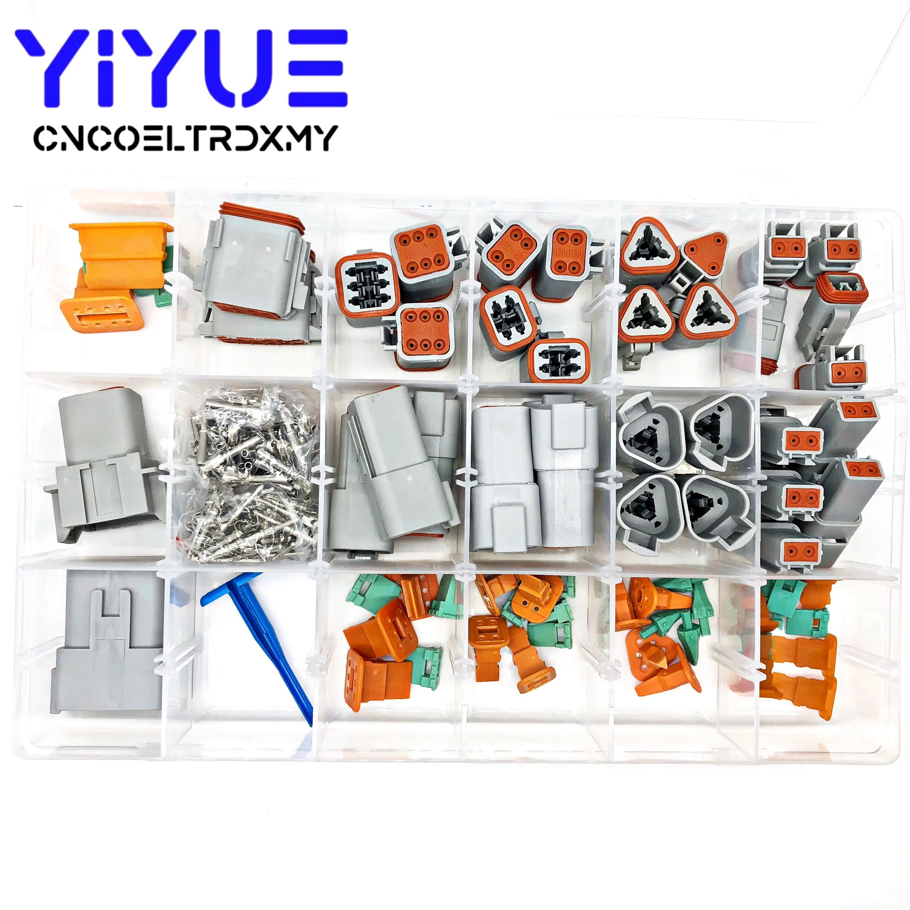 Комплект автомобильных разъемов Deutsch DT DT06/DT04 2/3/4/6/225 Pin + 16-18AWG обжимные Клеммы