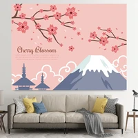 mount fuji all year round natural scenery hanging cloth bedside background cloth autumn and winter photo cloth home decoration