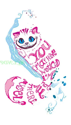 Водонепроницаемая временная татуировка розовые английские буквы на кошках все