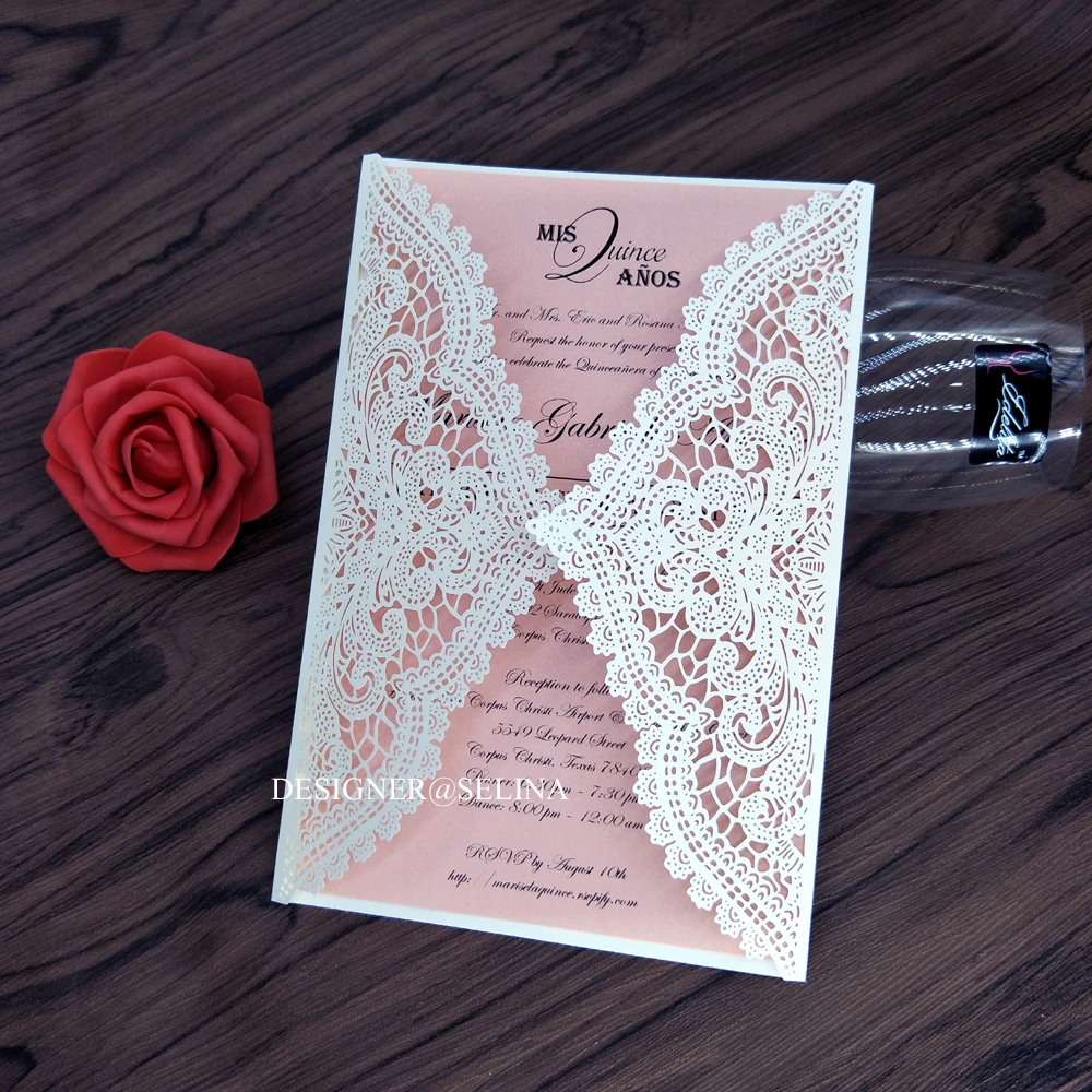 Индивидуальная печать искусственное Свадебное приглашение разноцветные