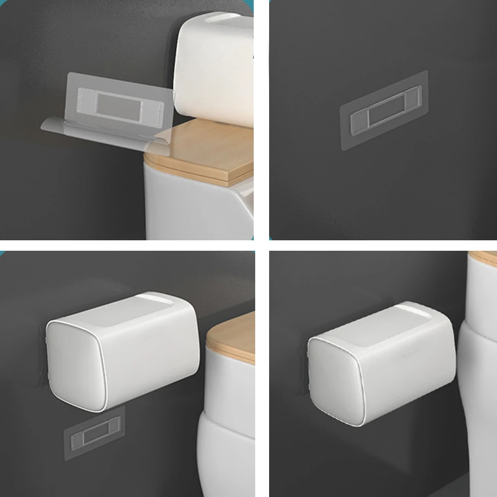 Ванная комната настенный туалет Бумага держатель двойная Полка для полотенец