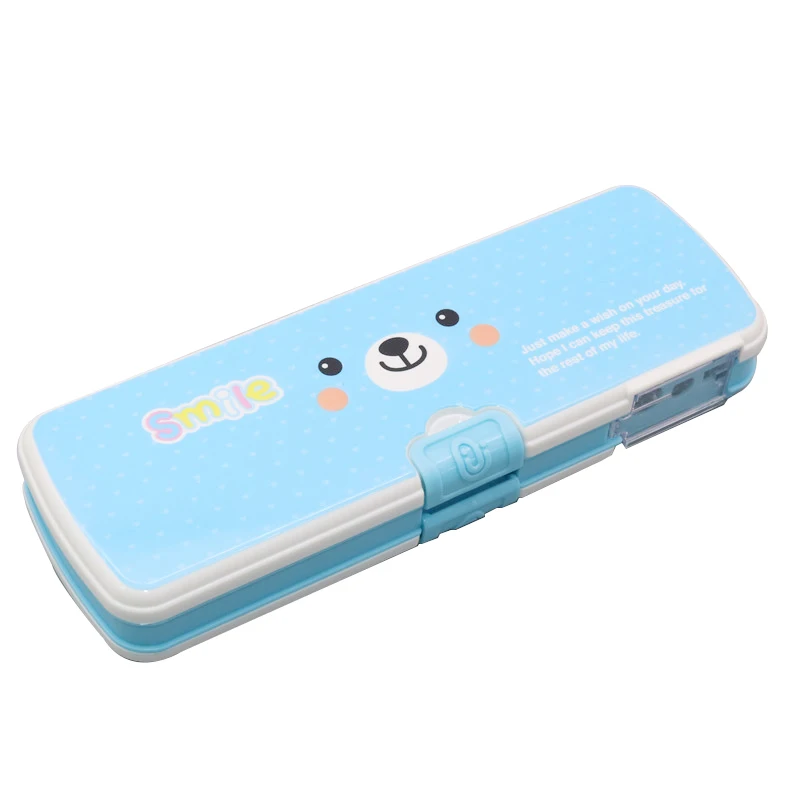 

1 Pcs Stationery box pupils gift pencil sharpener multifunctional creative cartoon pencil box men and women children gifts