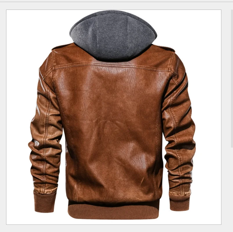 

iSurvivor 2021 Autumn And Winter Men's Hoodie Jacket Men's Fashion Motorcycle Jacket