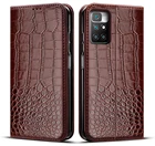 Чехол-книжка для Xiaomi Redmi 10, кожаный, с отделением для карт, магнитный