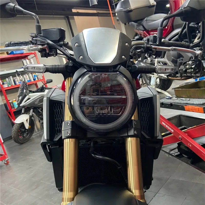 Мотоциклетная фара Cafe Racer черный ветровой экран ветрозащитный универсальный для