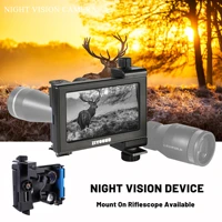 hd clear image infared 12mm lens night vision camera scope adapter mounted long range in full darkness night viewer for hunting