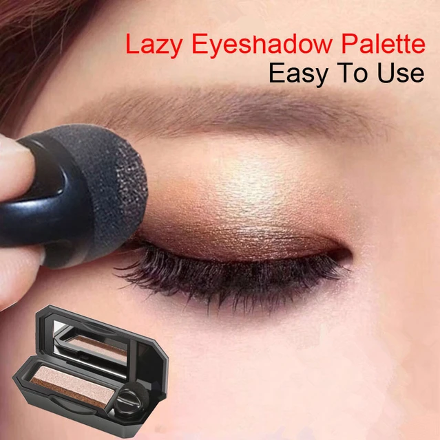 Double Color Lazy Eye Shadow Makeup Palette Glitter Palette Eyeshadow Pallete Waterproof Glitter Eyeshadow Shimmer Cosmetics 1