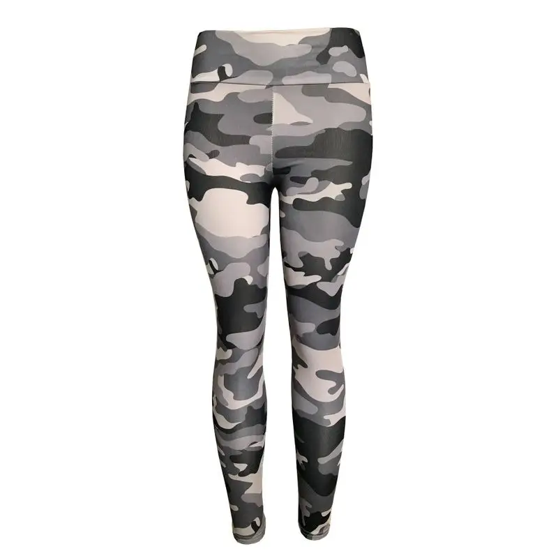 Новинка черно белые камуфляжные спортивные Леггинсы в европейском и