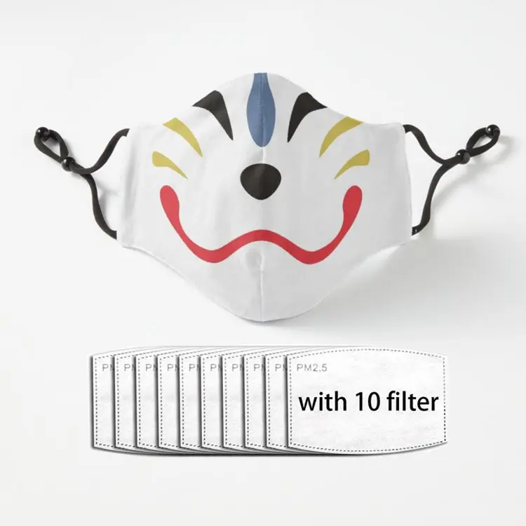 Kitsune новинка милая маска для лица моющаяся многоразовая рта Ветрозащитная женщин