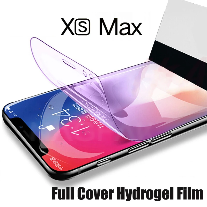 Гидрогелевая пленка для Apple iphone 12 11 Pro XS Max XR X защитная экрана 8 7 Plus SE 2020 не стекло 50