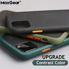 Противоударный чехол-бампер, бронированный чехол для телефона iPhone 11 Pro 2019 XR XS Max X 10 8 6 6s 7 Plus, мягкая рамка, полупрозрачный жесткий чехол из поликарбоната