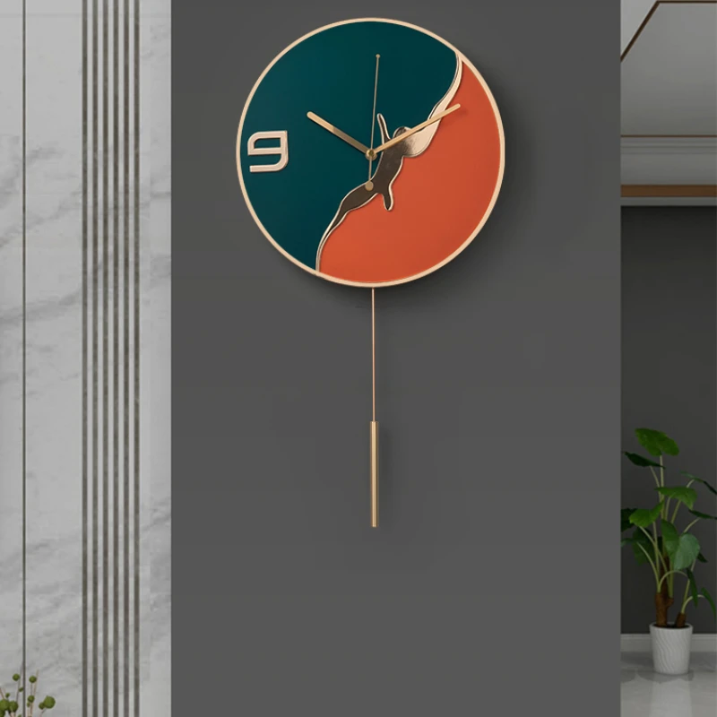 

Gold Wall Clock Modern Design Clock Mechanism Metal Wall Watches Home Decor Silent Creativity Luxury Living Room Clocks Gift