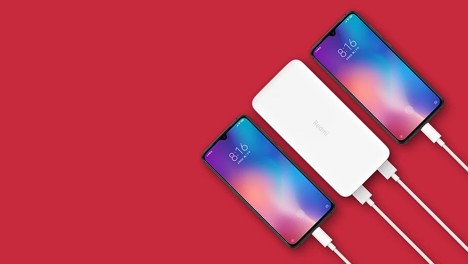 Xiaomi Redmi Power bank 10000mAh USB Type C Mi Powerbank 20000 Qi Fast Charger Portable Charging Poverbank External Battery