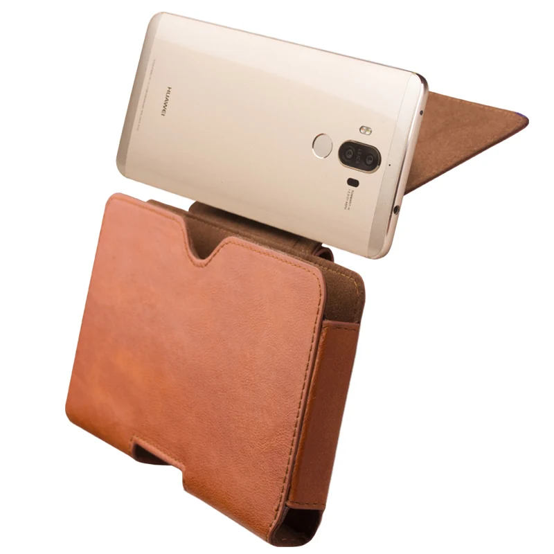 Universal Phone Pouch Bags Belt Clip Case For Vivo iQOO 3 Pro 5G V17 Neo Y17 Y12 Y19 U3x Genuine Leather Mobile |