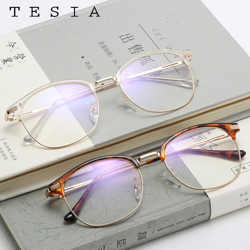 Винтажная оправа для очков мужчин женщин прозрачная легкие розовые очки Oculos De Grau