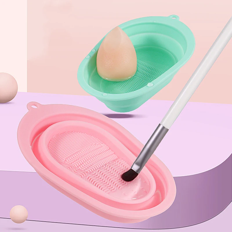 

Кисти для макияжа Силиконовые чистящие салфетки Косметический гель для мытья посуды Чистящий коврик Основа для макияжа Кисть для чистки Pad ...