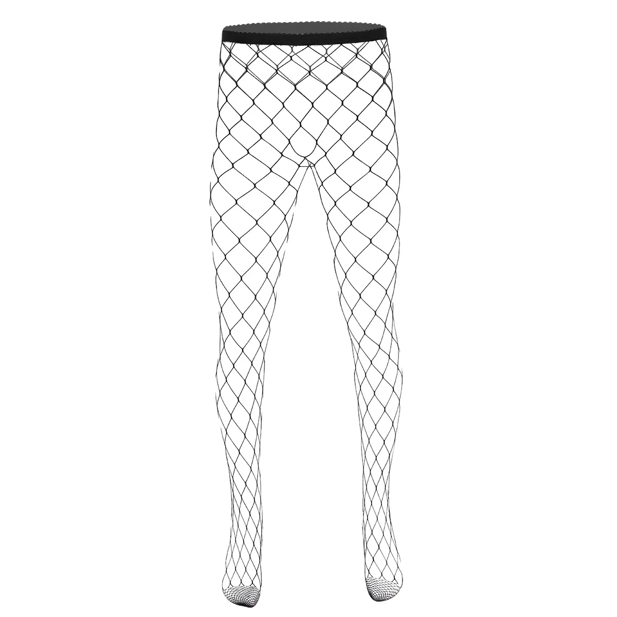 Модные мужские колготки сексуальное нижнее белье Medias Fetish Man Big Mid Small Mesh в сеточку