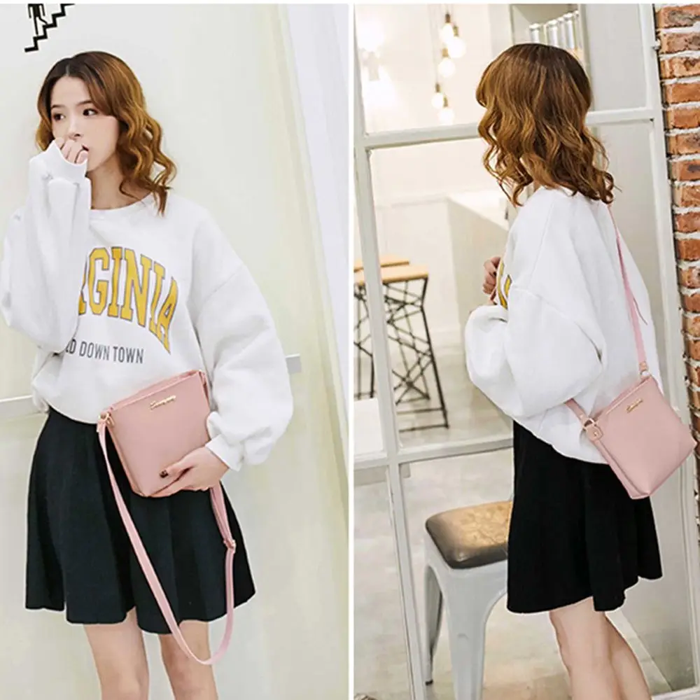 Женские сумки мессенджеры на молнии повседневные сумочки через плечо из