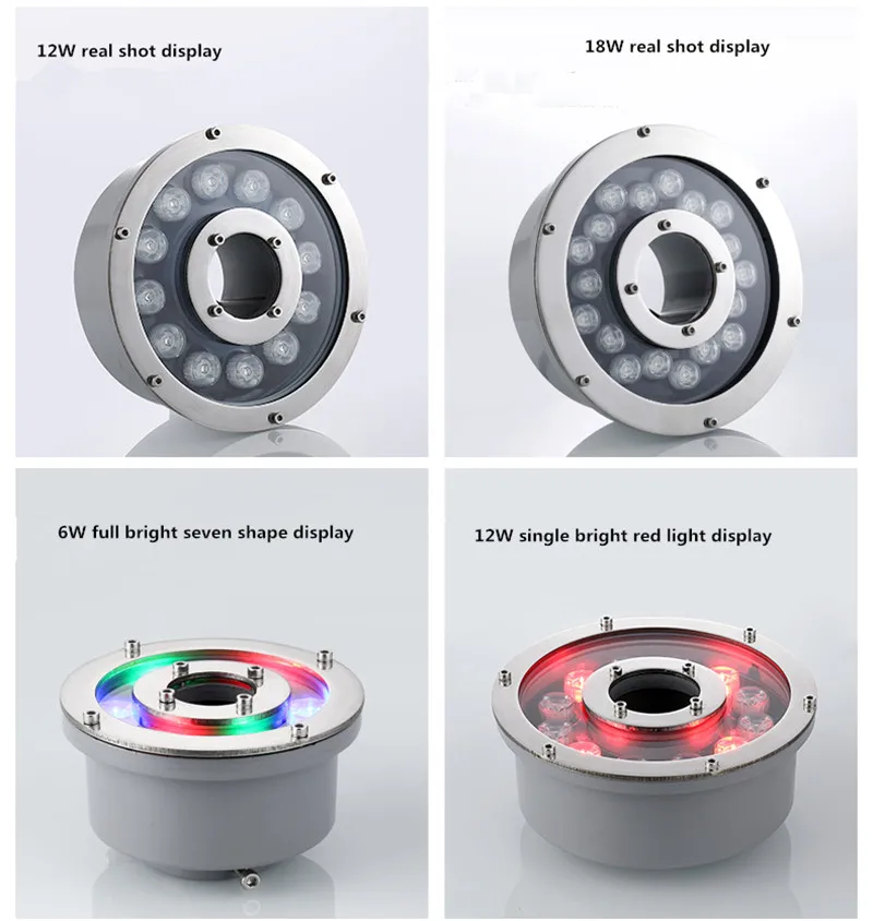 Светодиодный фонарь для фонтана подводсветильник светильник бассейна 6 Вт 12 18 В 24